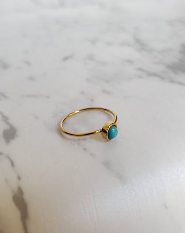 Anillo Angélica con turquesa