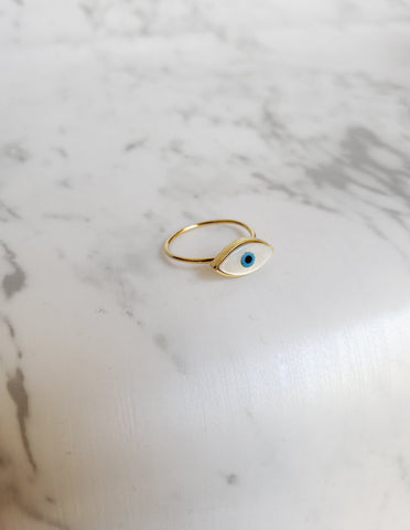 Anillo ojo turco almendrado