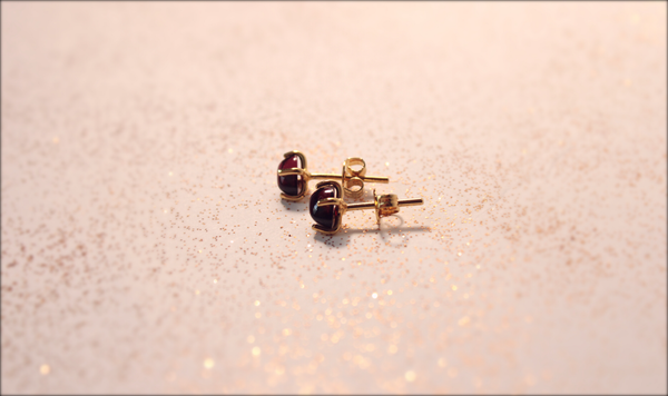 Aretes mini con Rodolitas