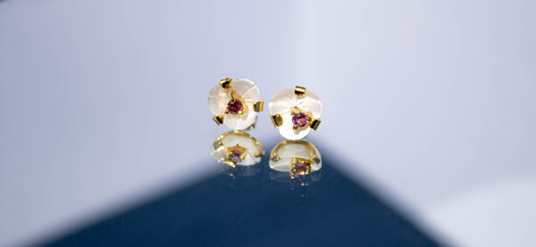 Aretes Gardner con rodolitas