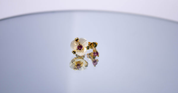 Aretes Gardner con rodolitas